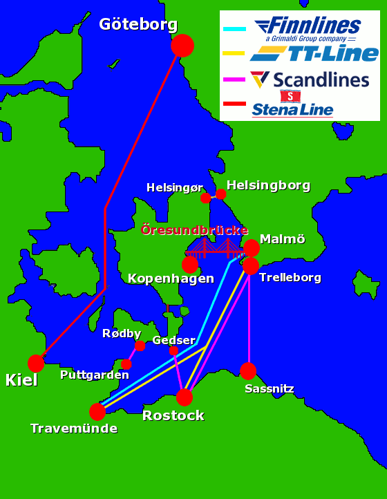 Fähren nach Schweden