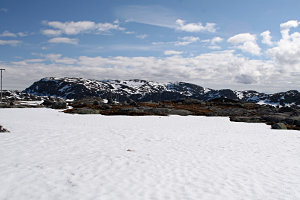Berge mit Schnee